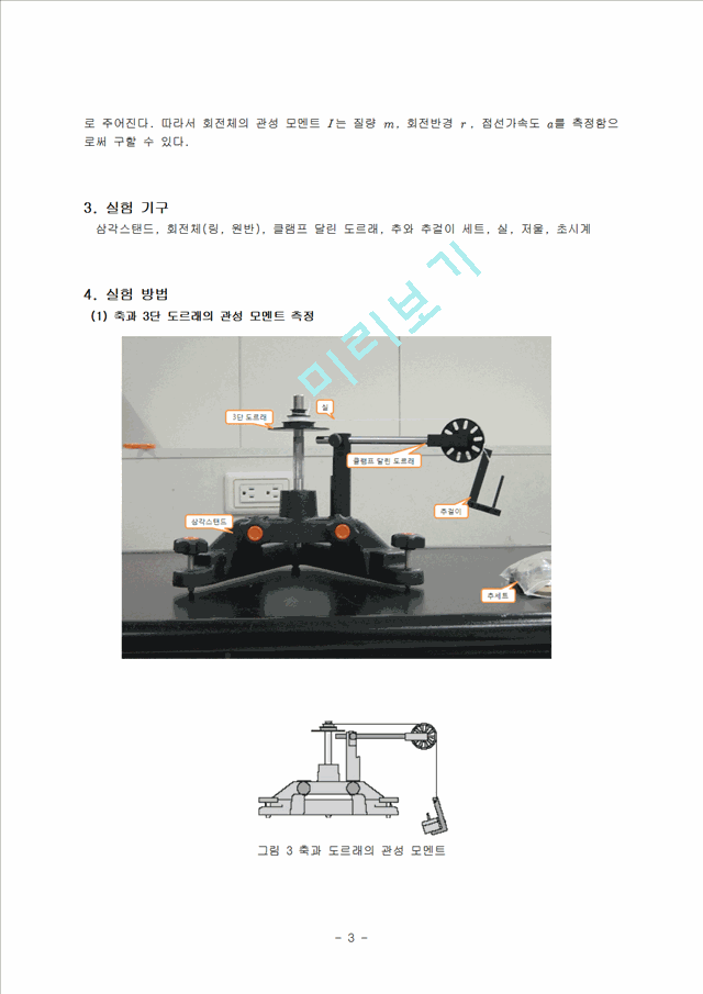 [자연과학] [일반물리실험] 관성 모멘트.hwp